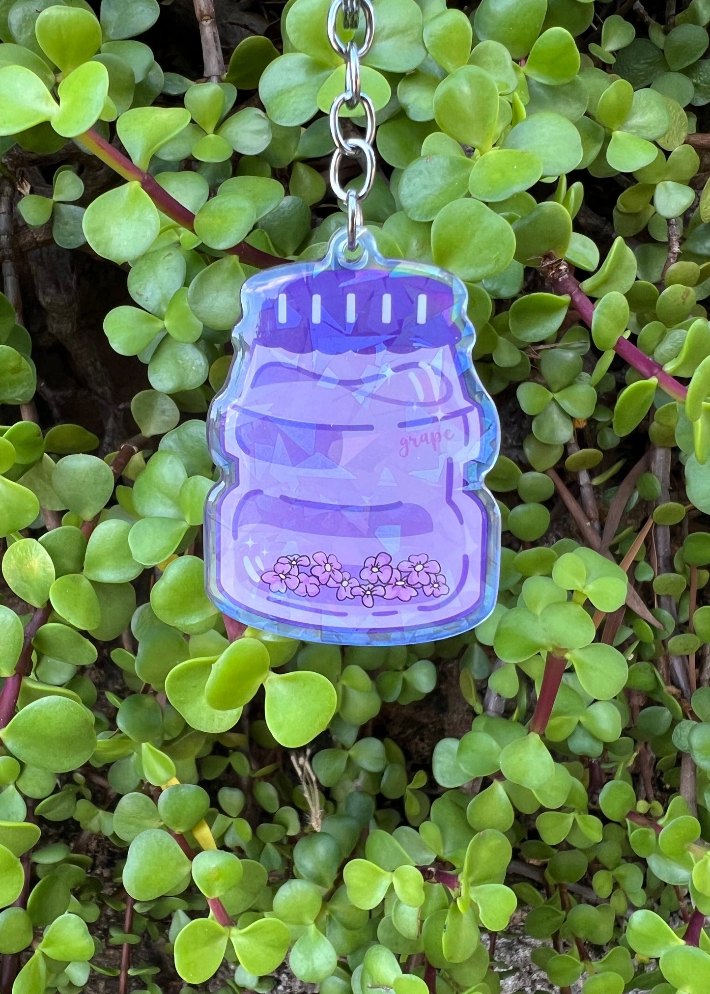 K02 - Grape Yakult Keychain