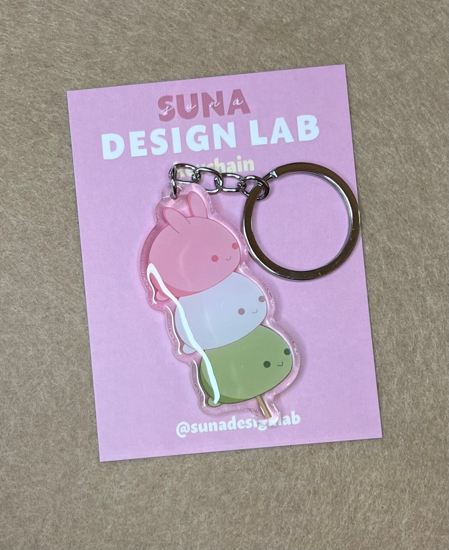 K04 - Bunny Dango Keychain