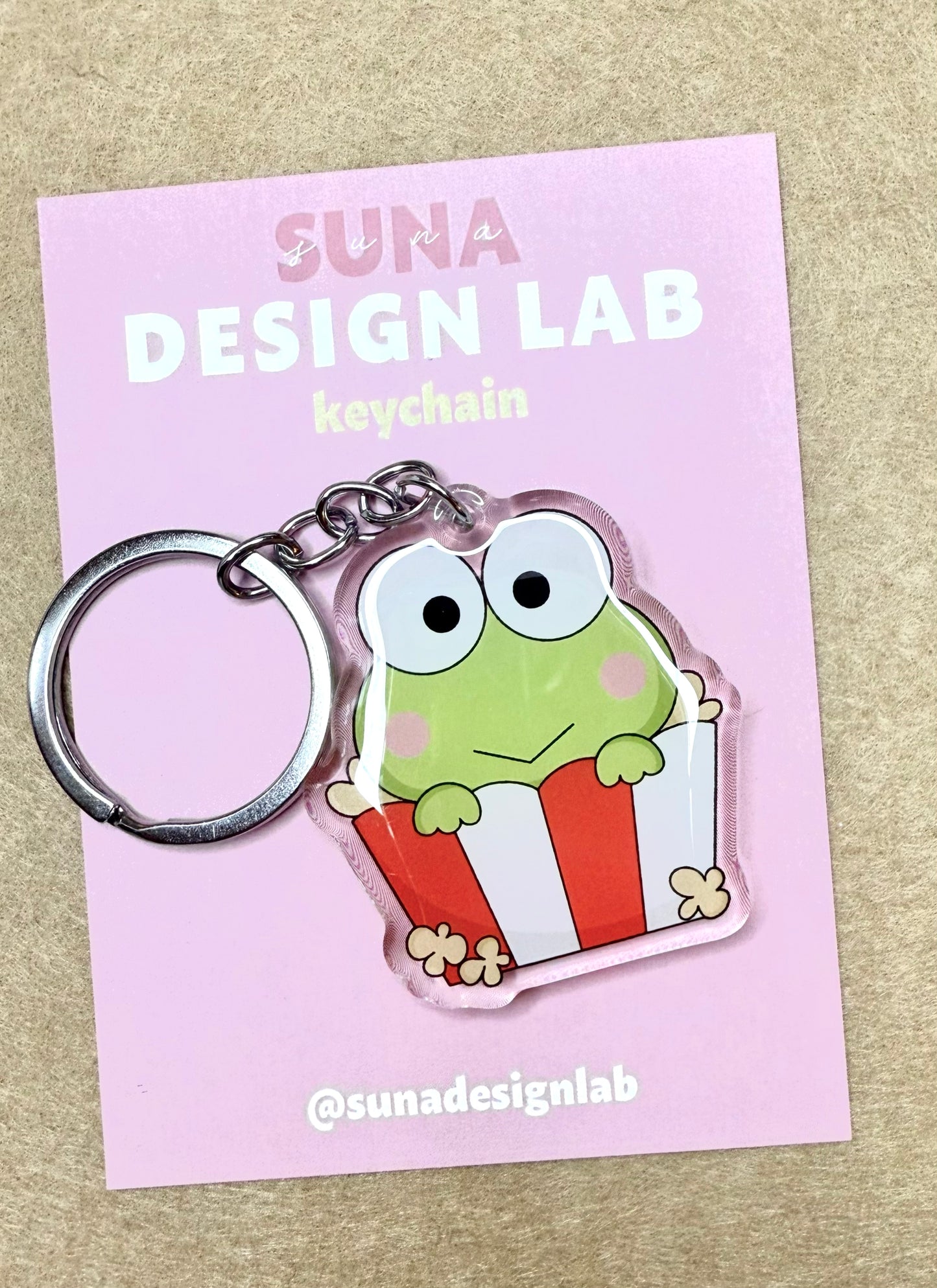 K30 - Popcorn Keroppi Keychain