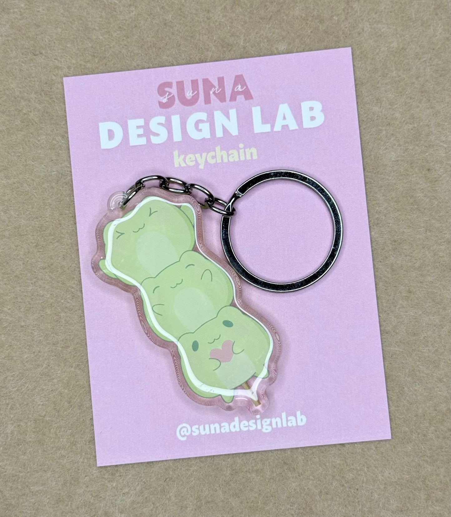 K07 - Froggy Dango Keychain