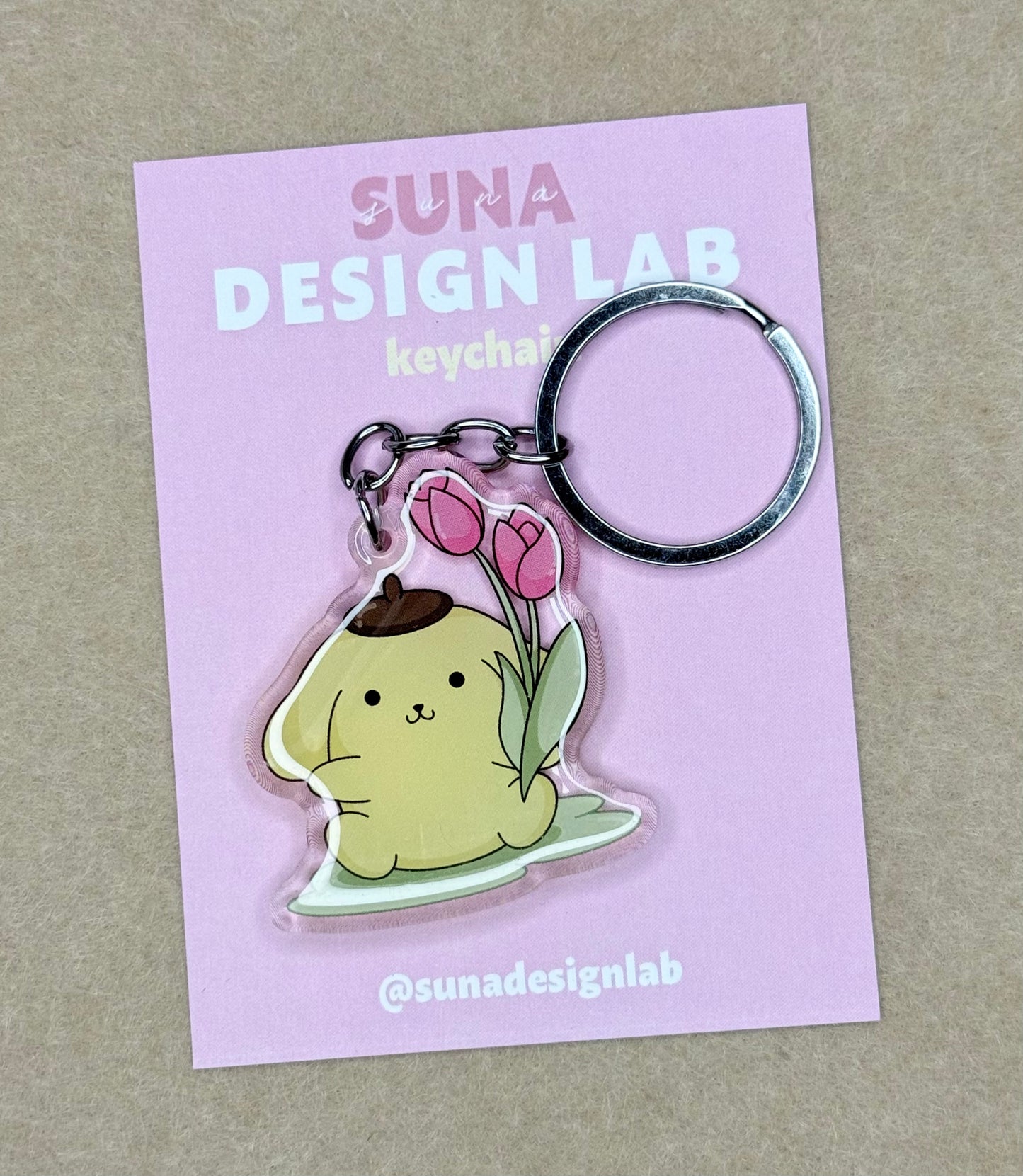 K25 - Purin Flower Keychain