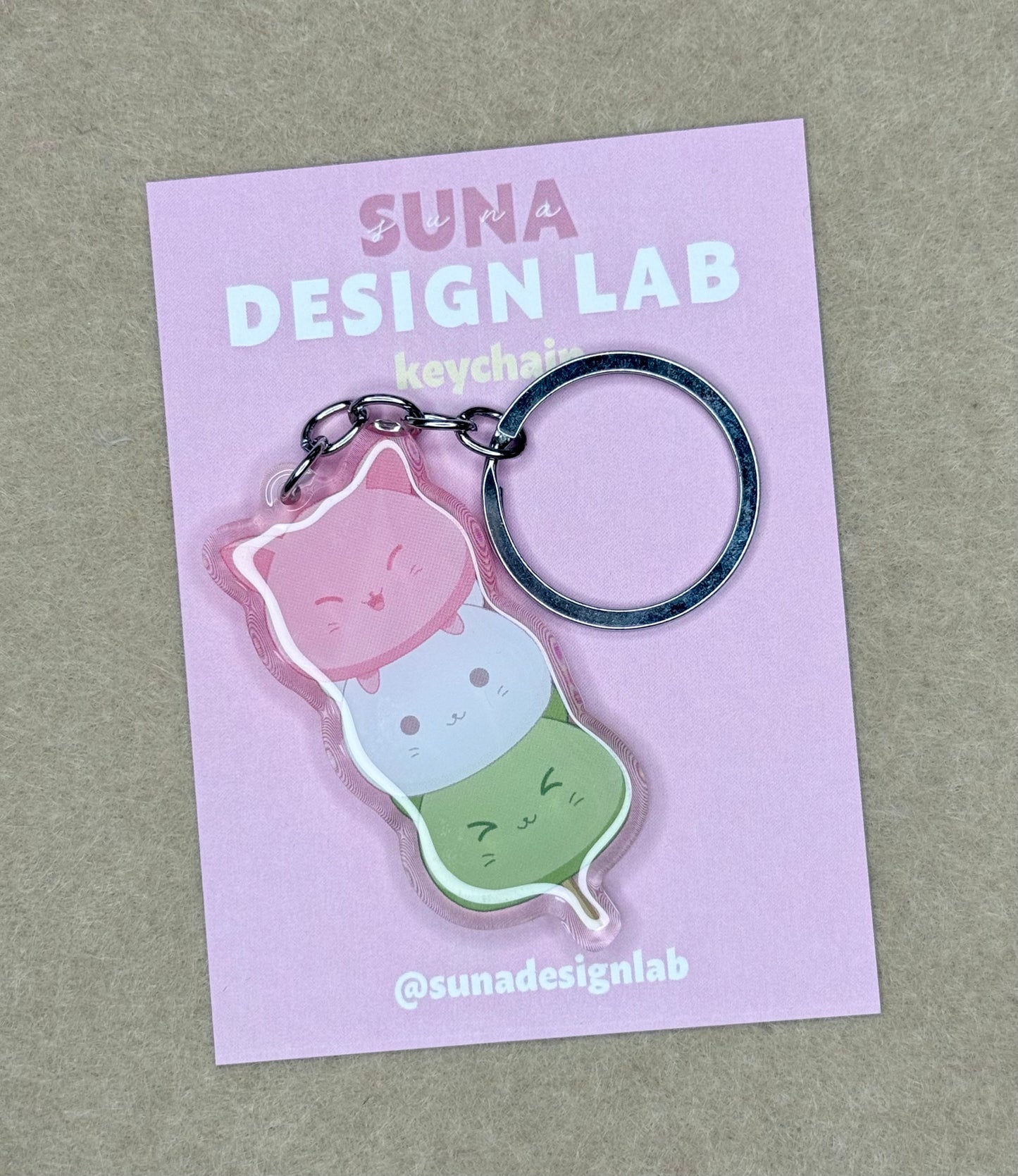 K05 - Neko Dango Keychain