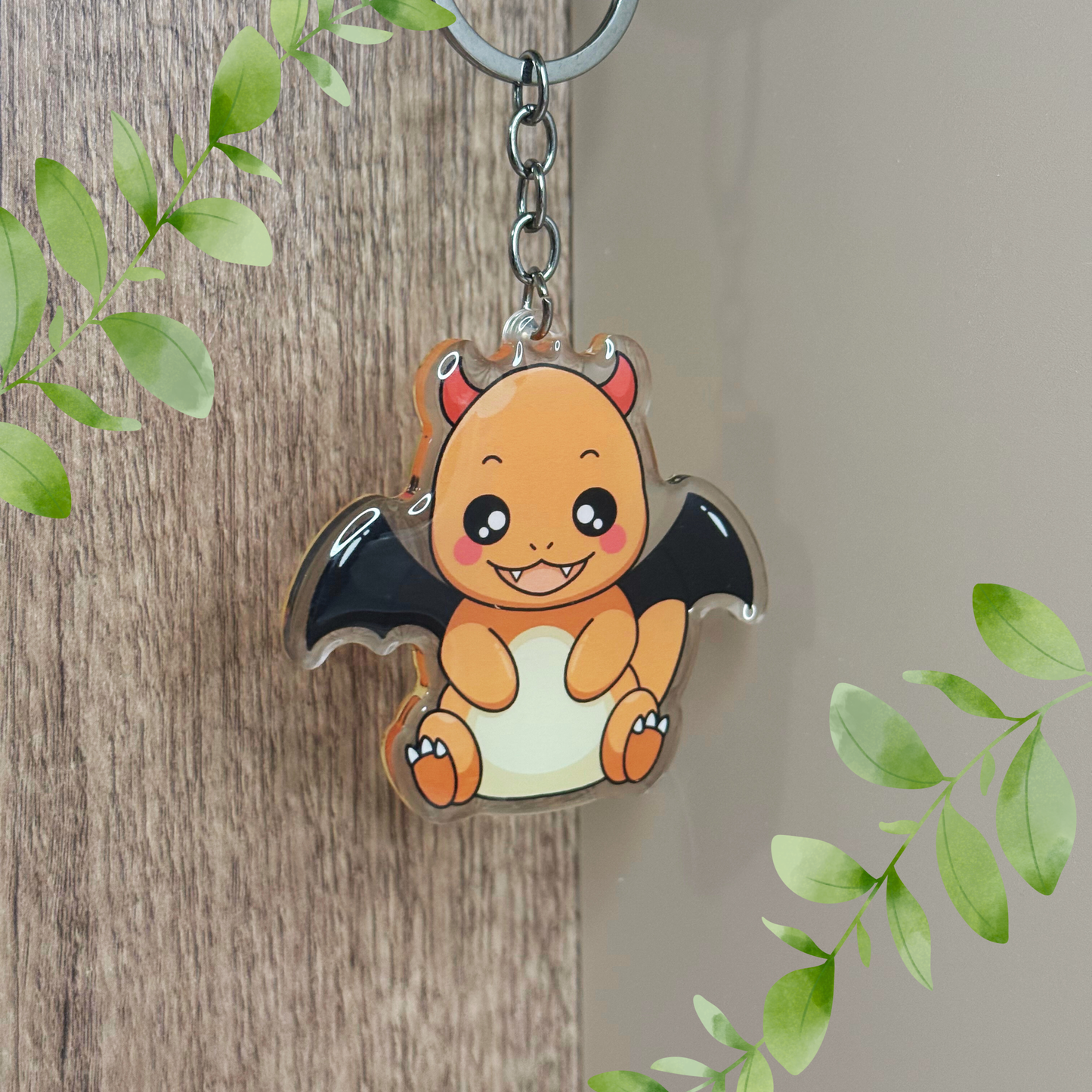 Halloween Charmander Keychain