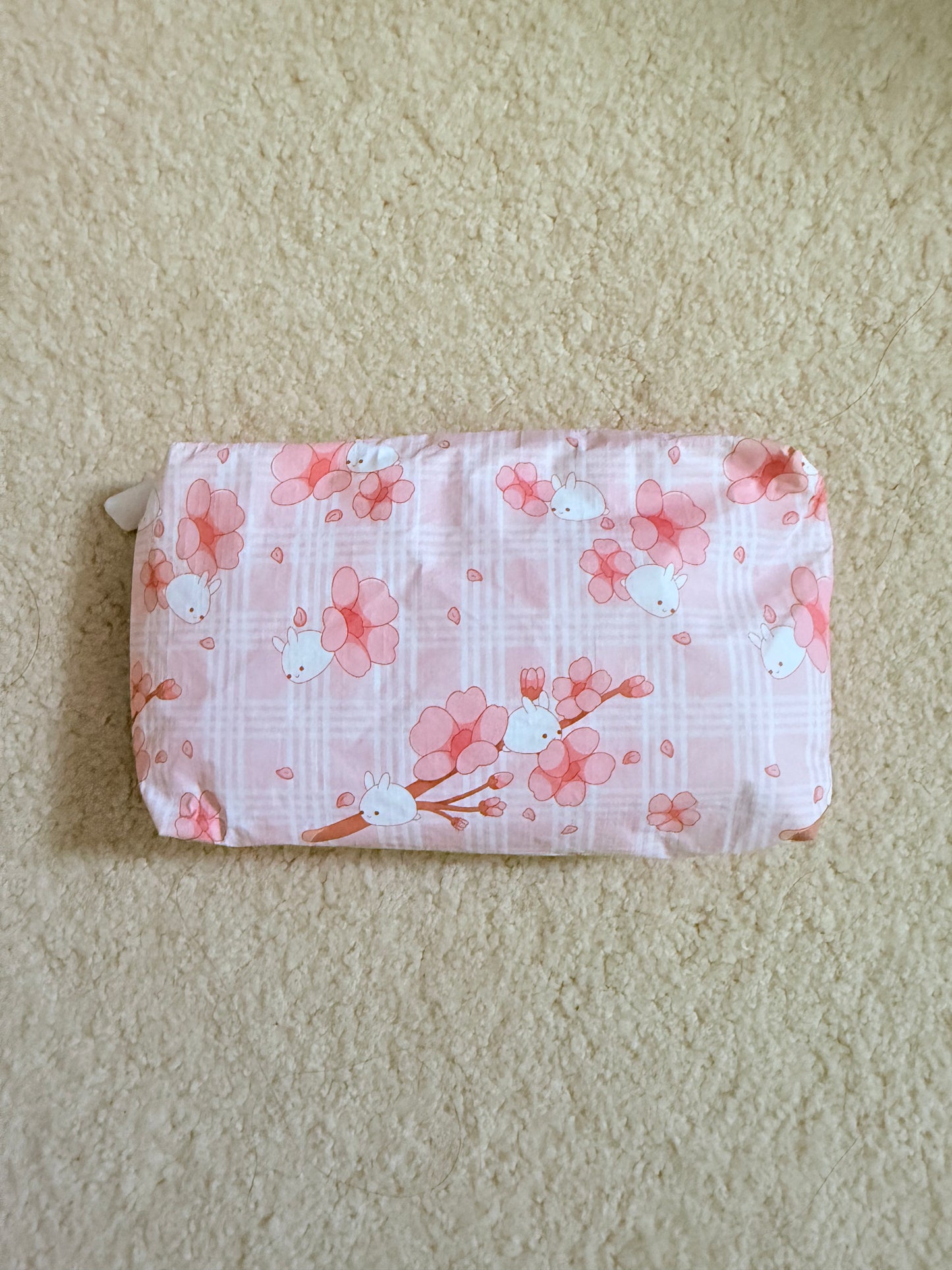 Mini Bunny Sakura Tyvek Pouch