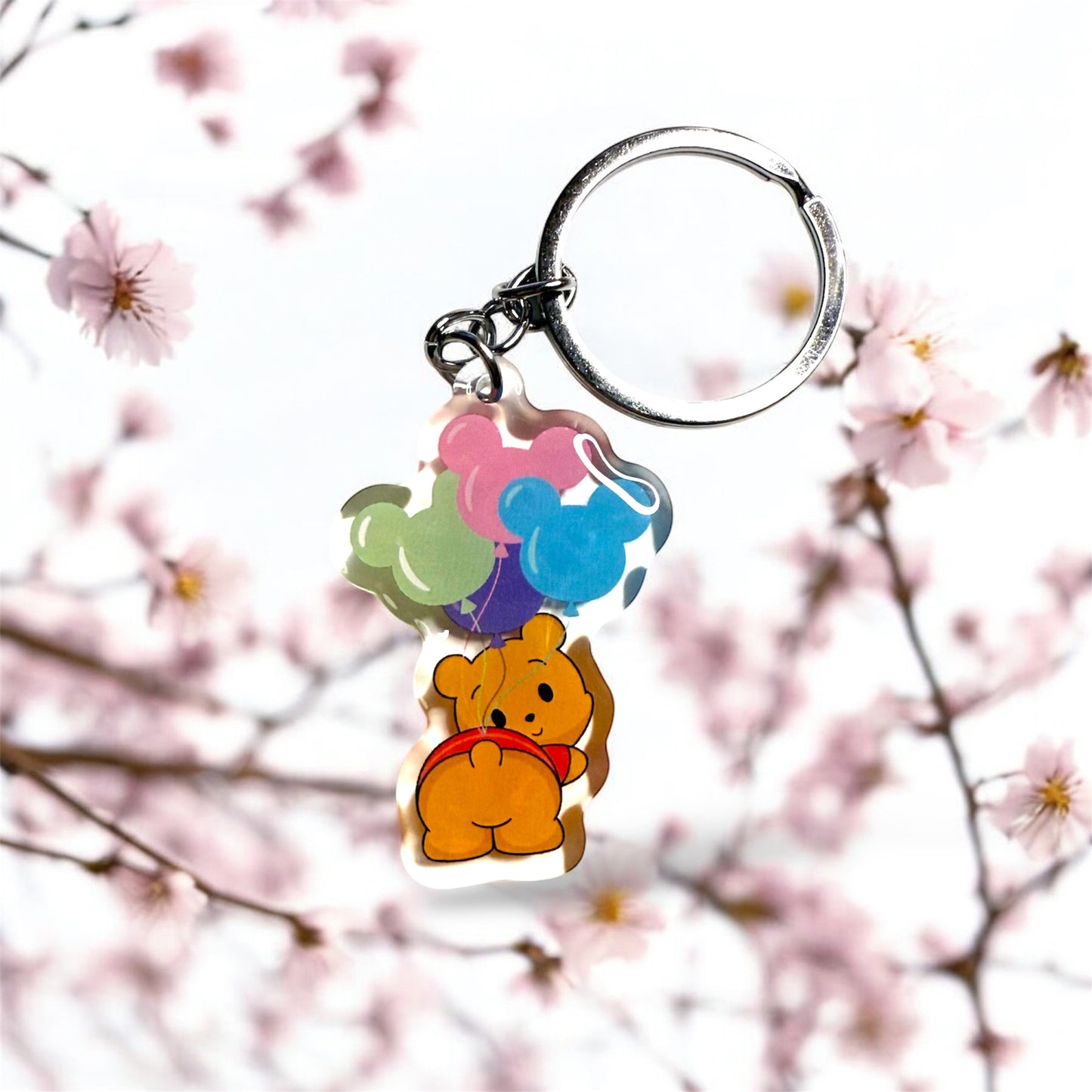 K31 - Pooh Bear Balloon Keychain