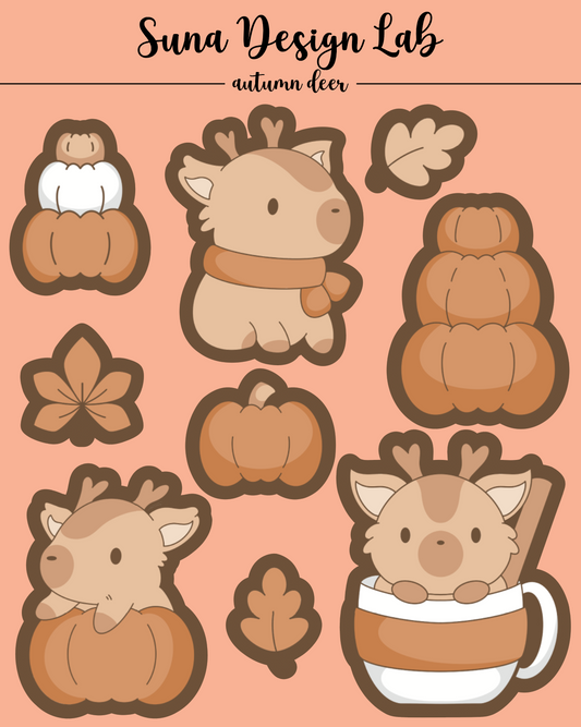 SS5 - Autumn Deer Sticker Sheet