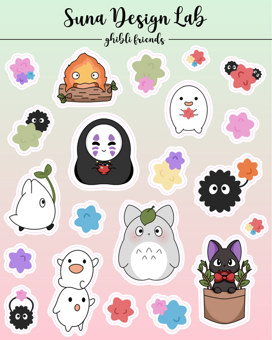 SS1 - Ghibli Friends Sticker Sheet