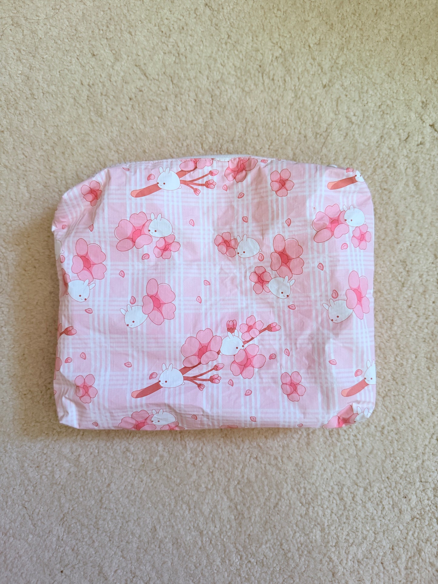 Small Bunny Sakura Tyvek Pouch